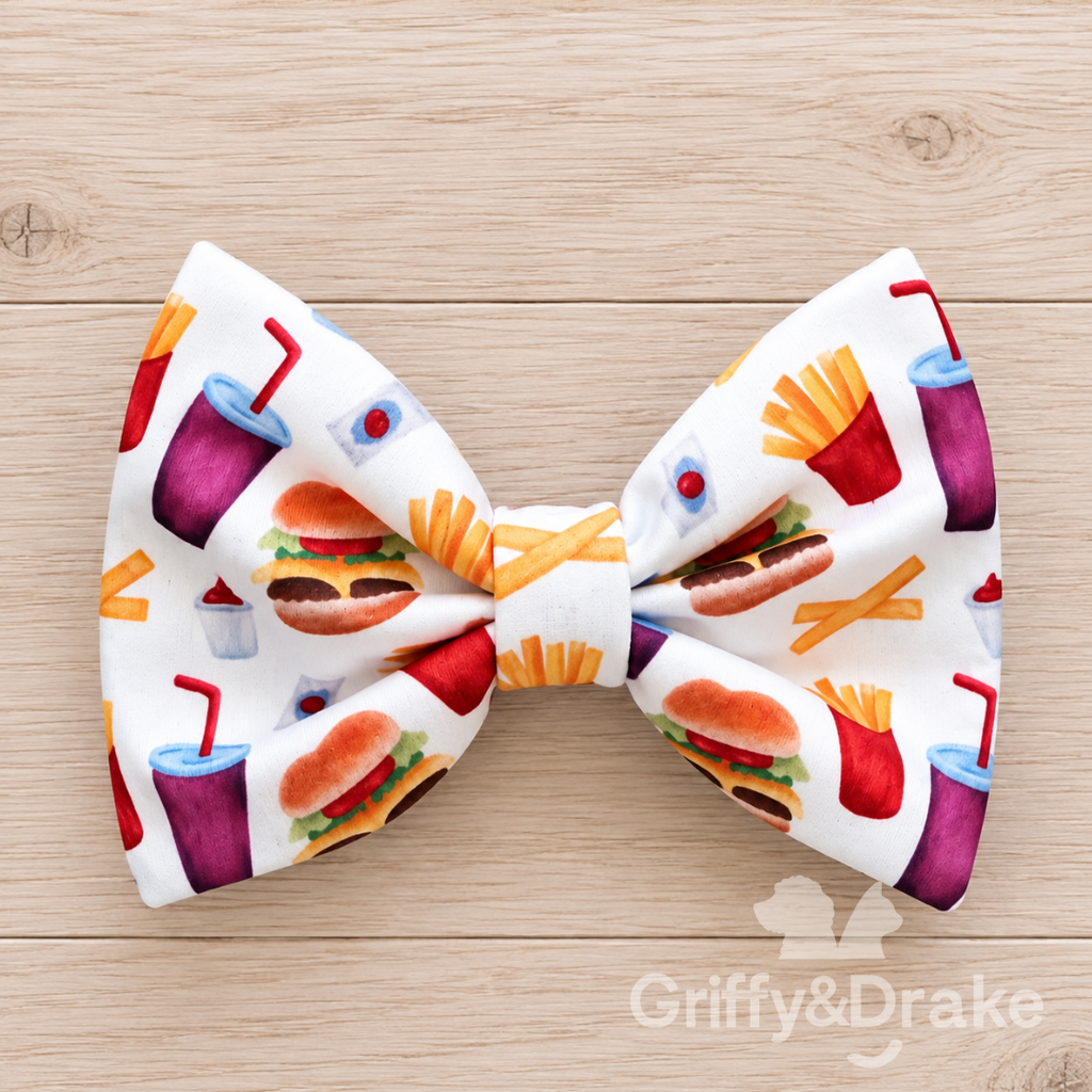 Barking for Burgers Bow Tie