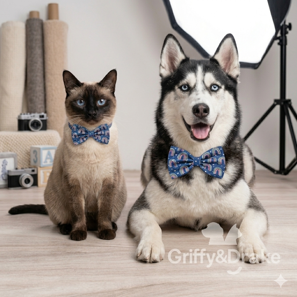 Twilight Rainbow Bow Tie