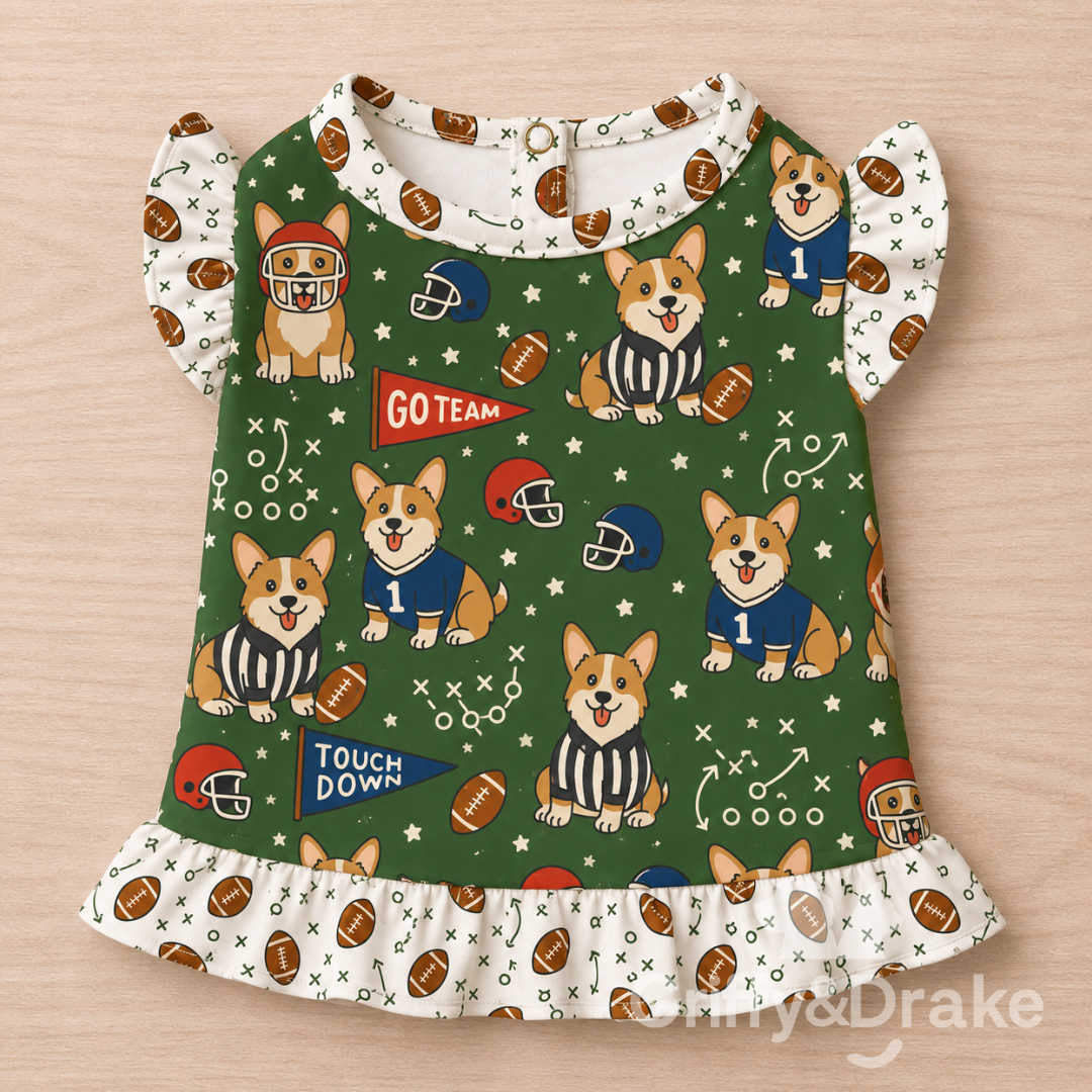 End Zone Zoomies Ruffle Shirt