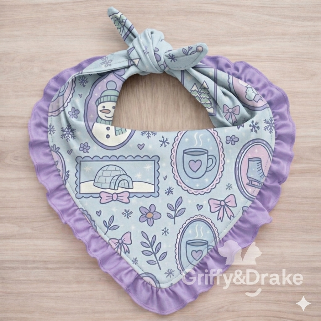 Winter Memories Ruffled Bandana