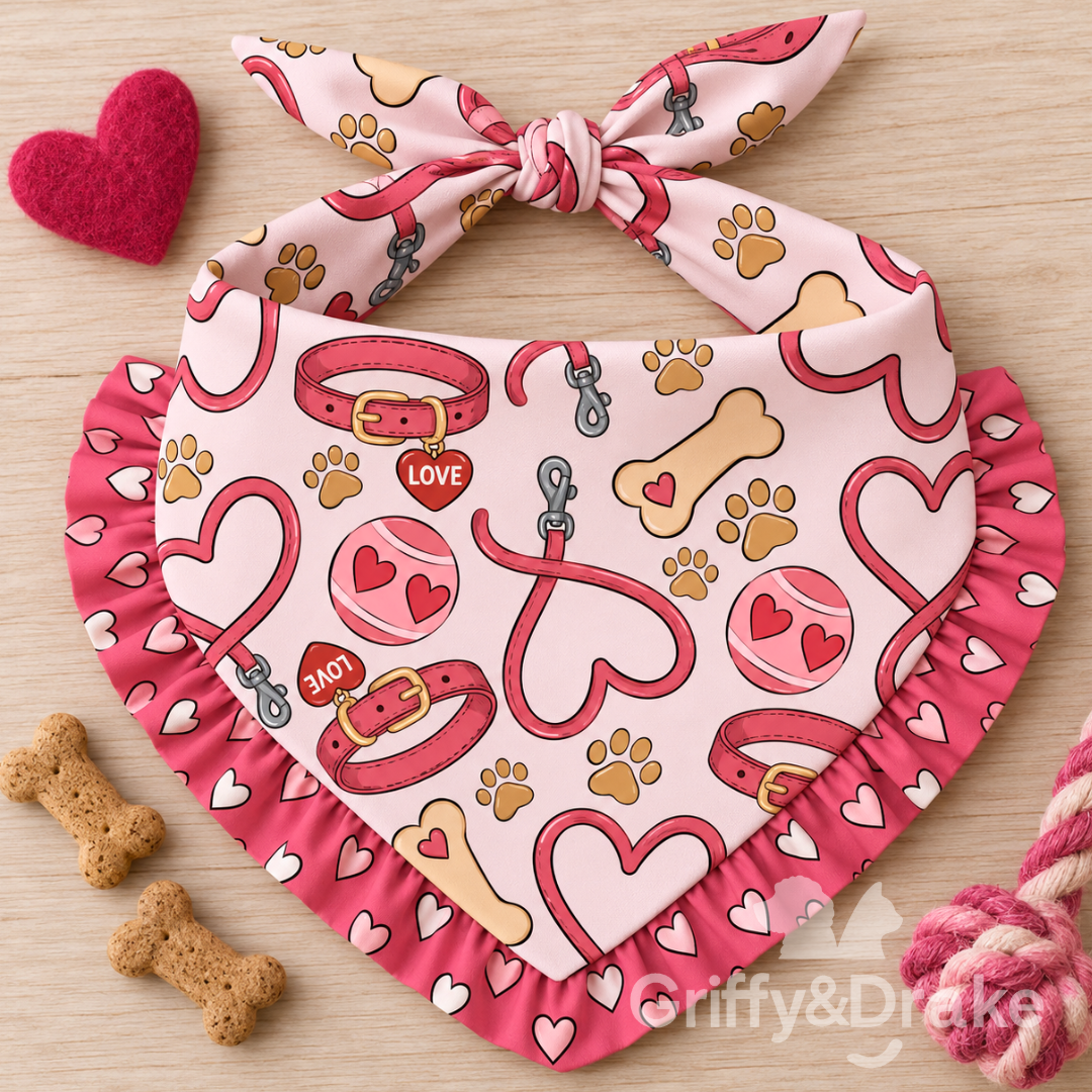 Love Unleashed Ruffle Bandana