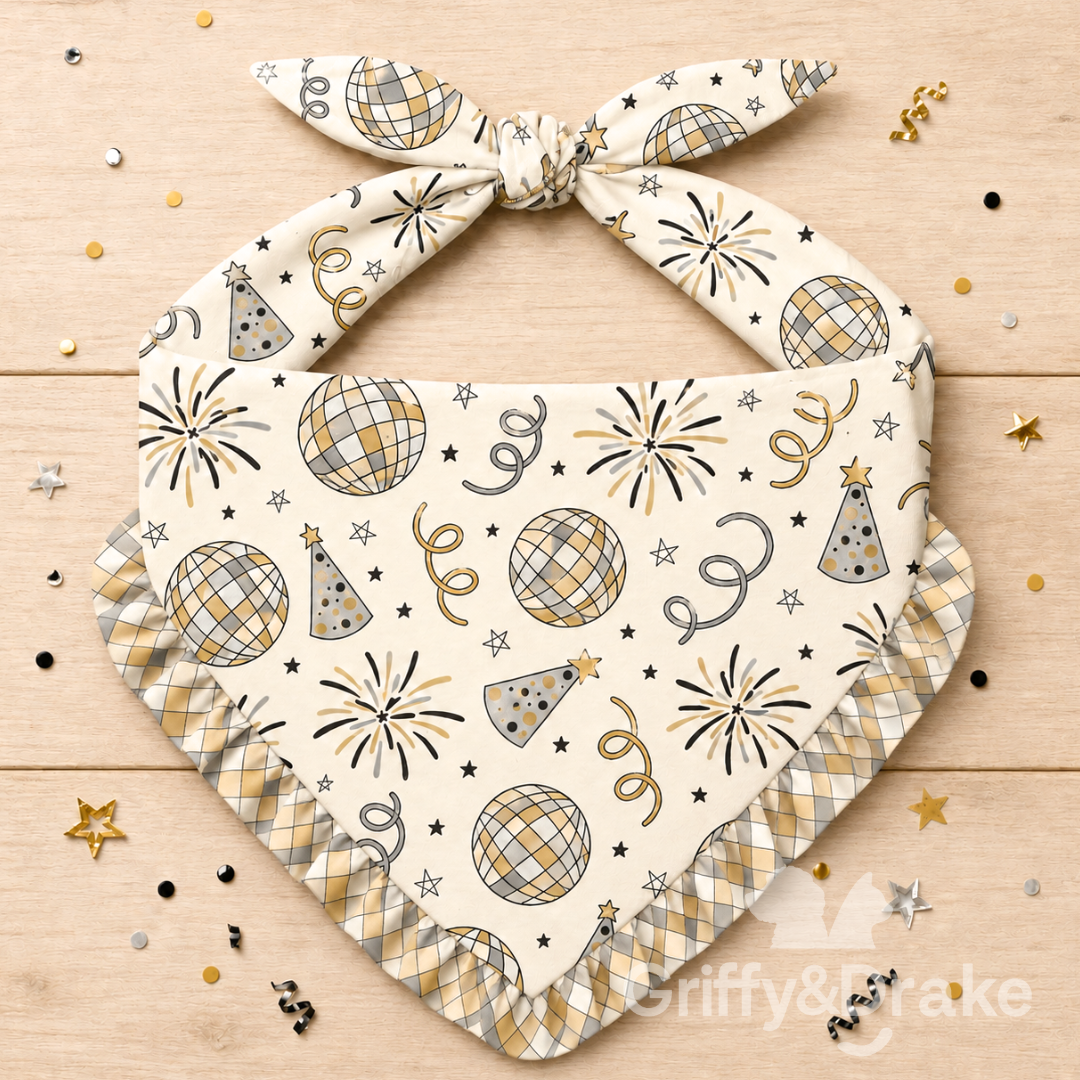 Midnight Magic Ruffle Bandana