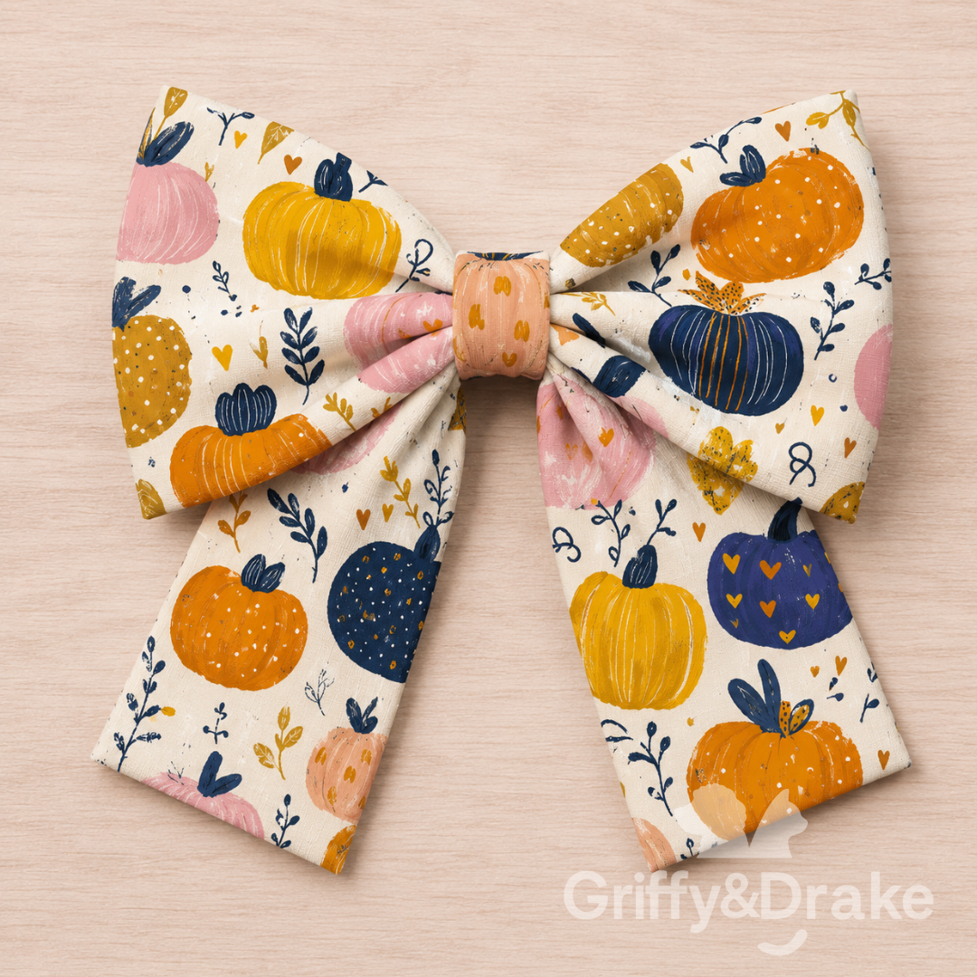 Pretty Pumpkins Sailor Bow Tie