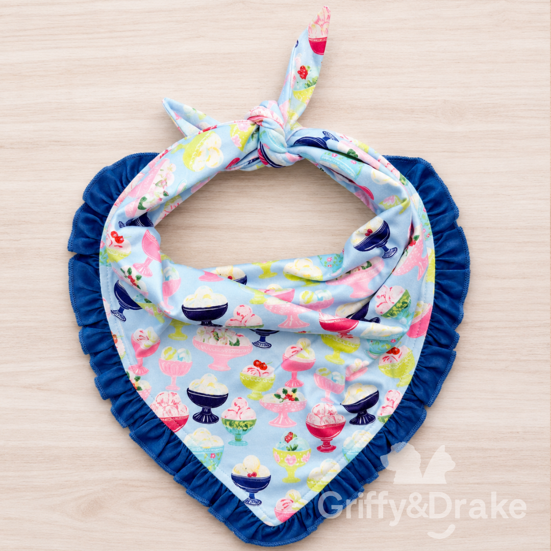 Sundae Fun Day Ruffle Bandana
