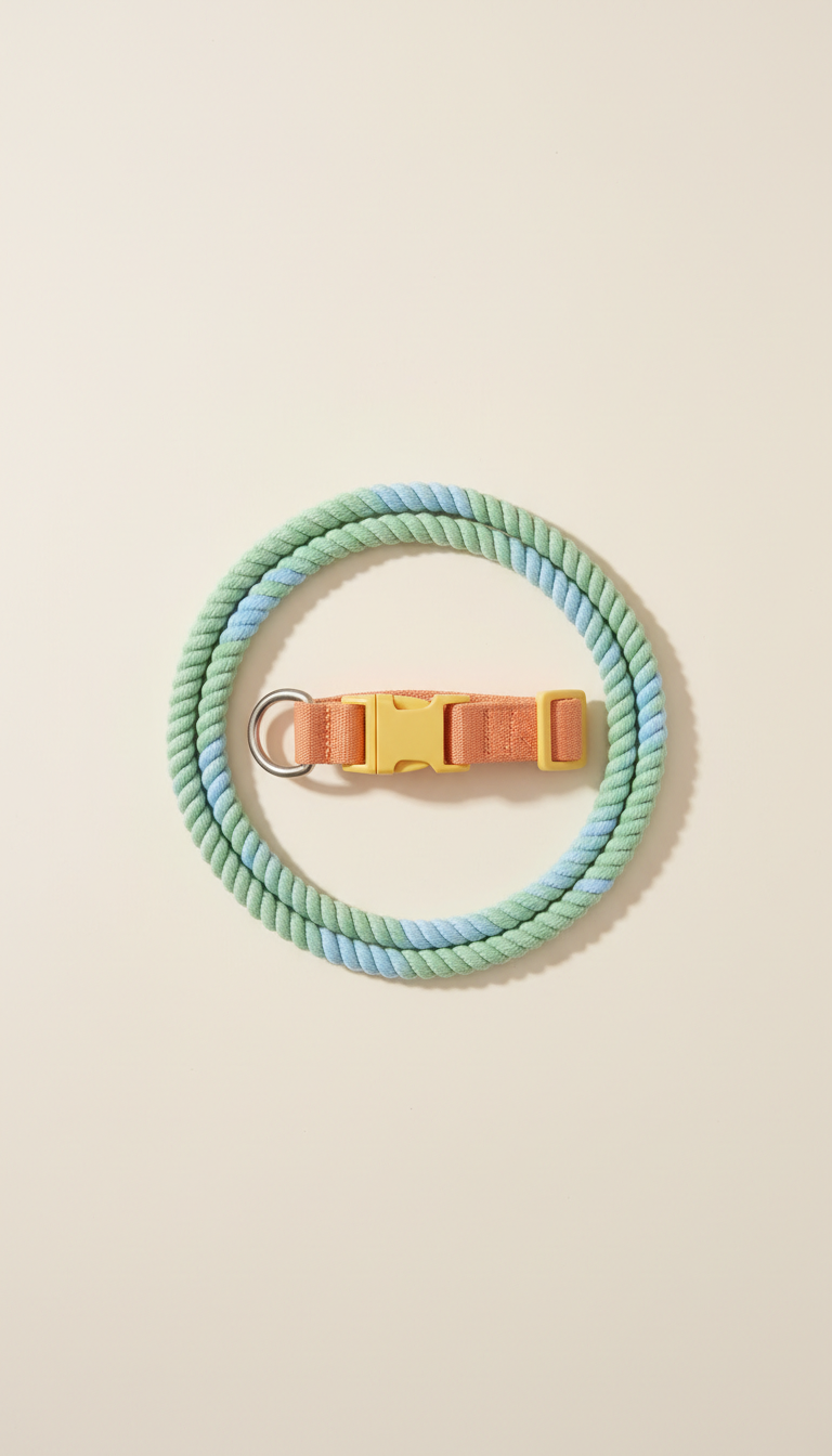 Leafy Green Leash and Collar Set