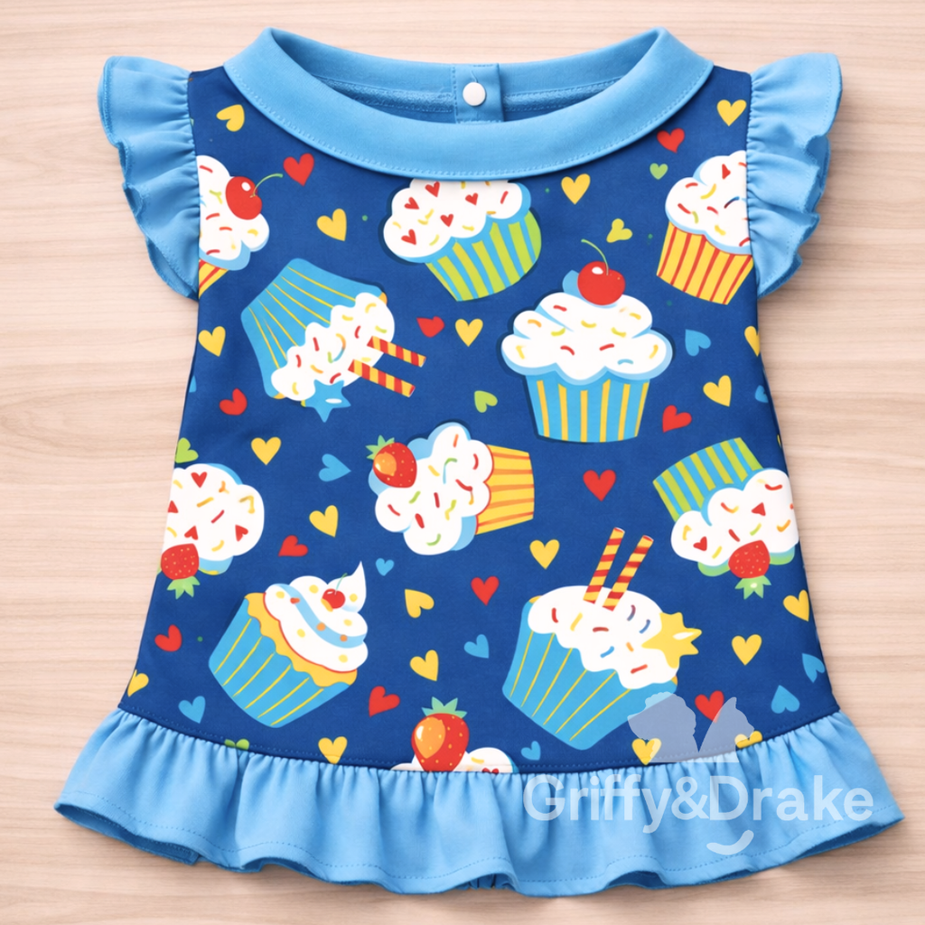 Cupcakes & Cuddles Ruffle Shirt